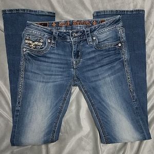 Rock Revival Caress Boot Cut Jeans Womens Sz 27